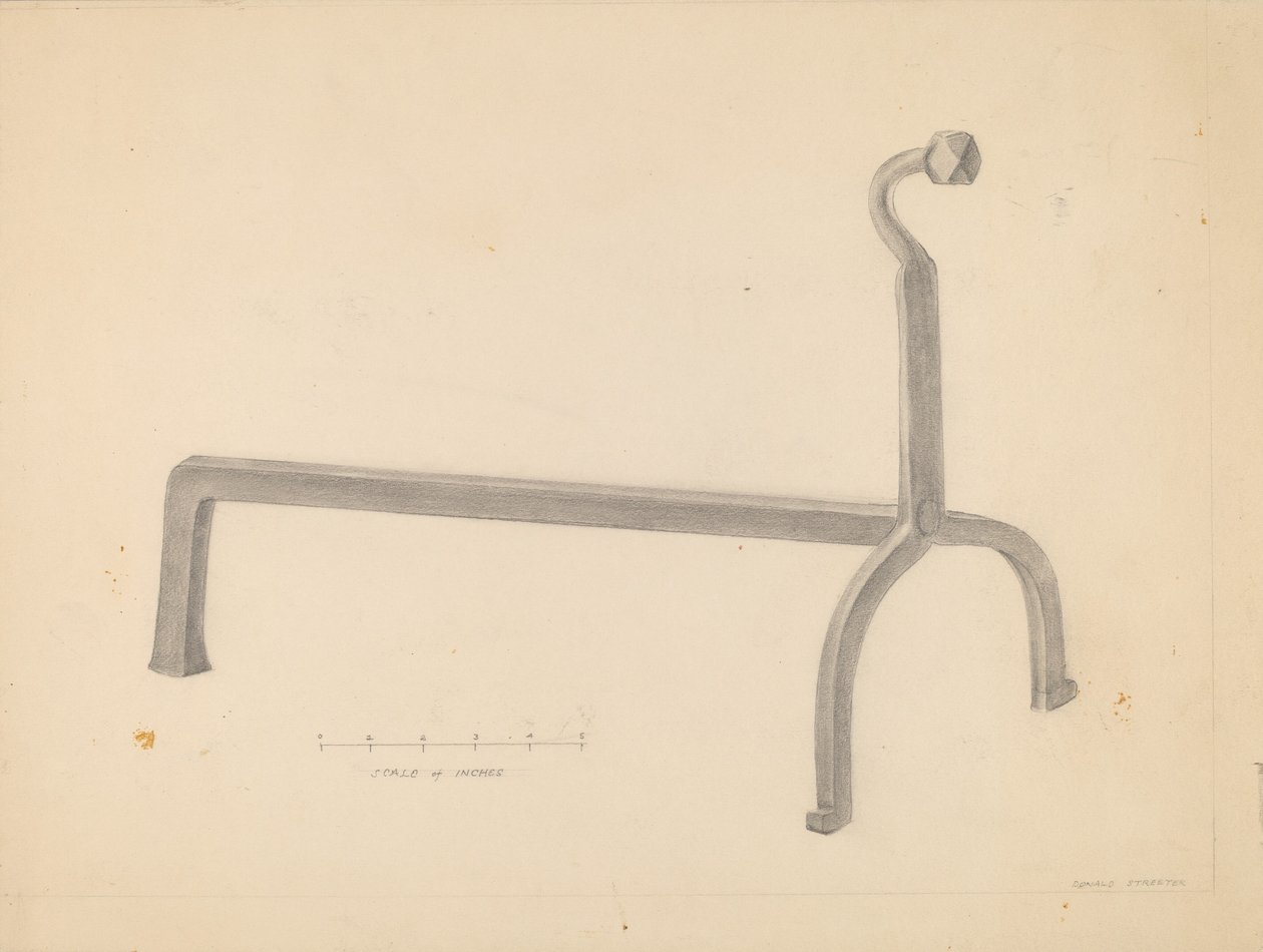 Andiron by Donald Streeter