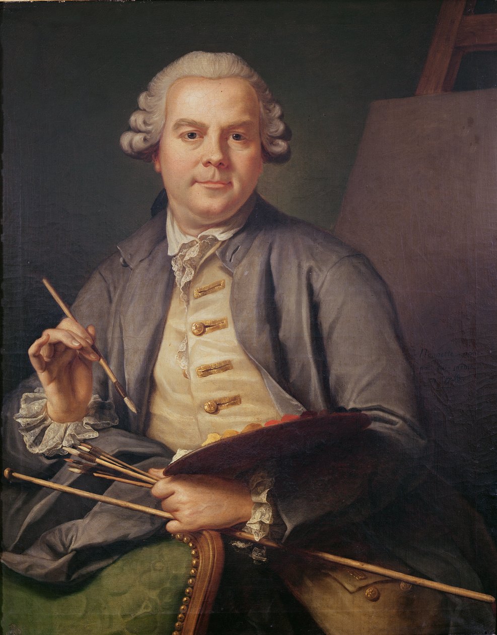 Self portrait, 1758 by Donat Nonotte