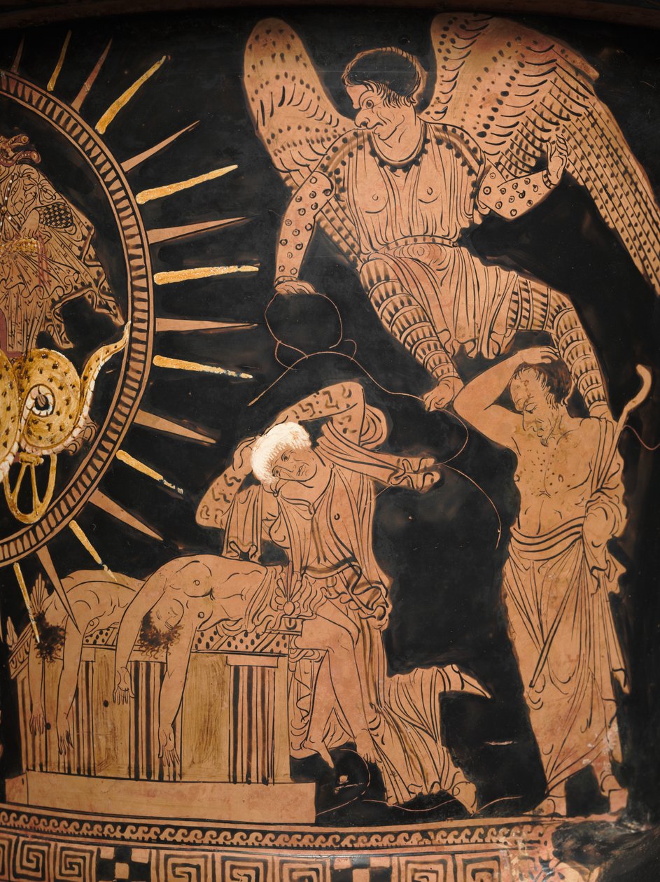 Detail (red-figure lekythos) by Douris
