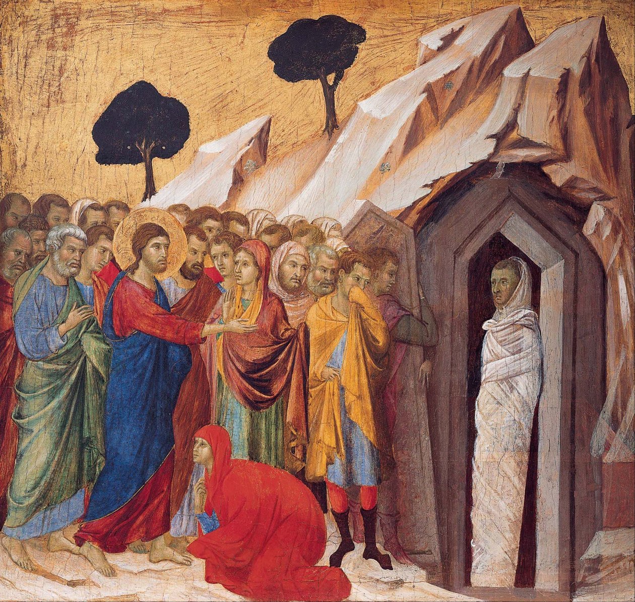 The Raising of Lazarus by Duccio di Buoninsegna