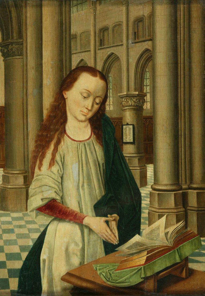 A Female Saint by Dutch School