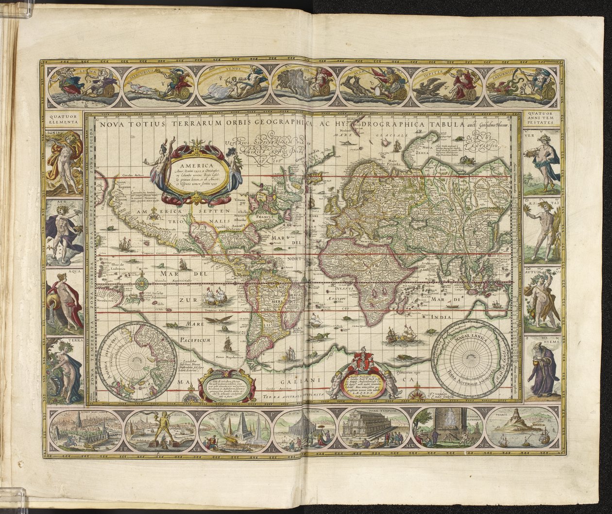 A world map by Dutch School