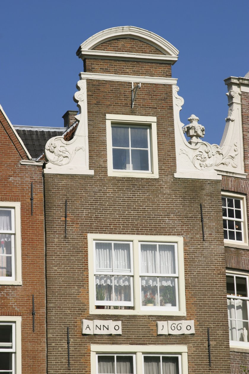 Dutch Gabled house by Dutch School