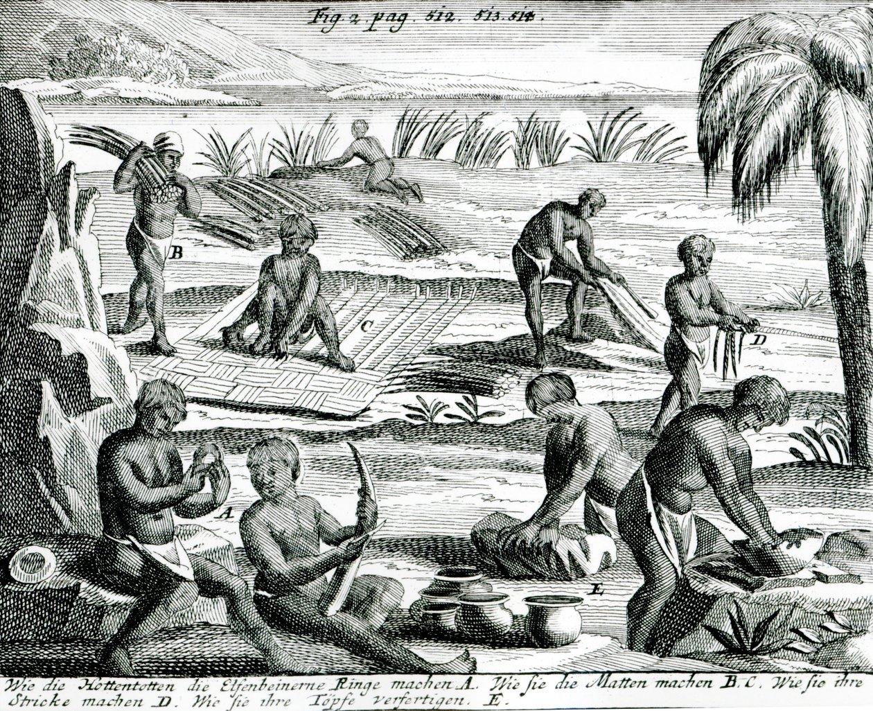 Hottentots by Dutch School