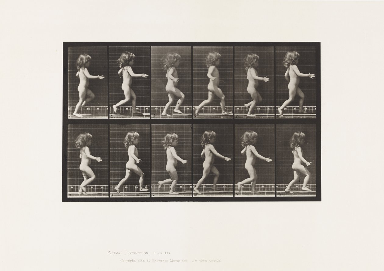 Child, Running by Eadweard Muybridge