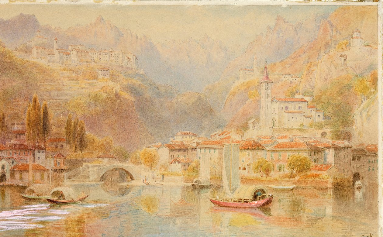 Lake Lugano by Ebenezer Wake Cook