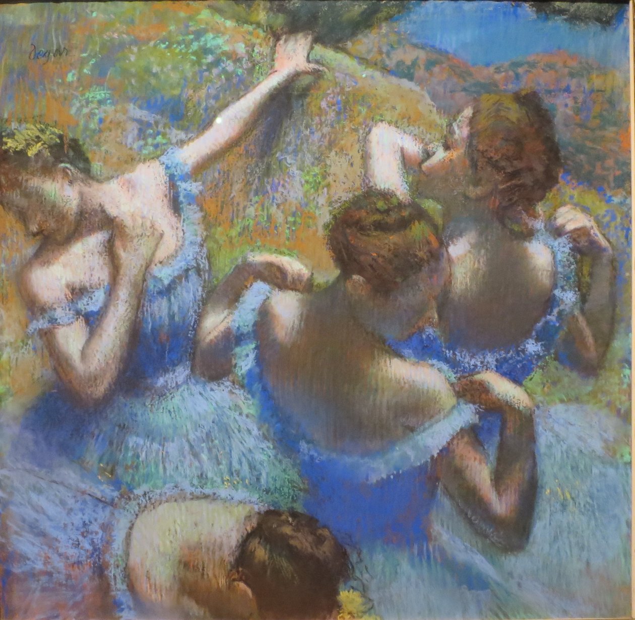 Dancers in Blue by Edgar Degas