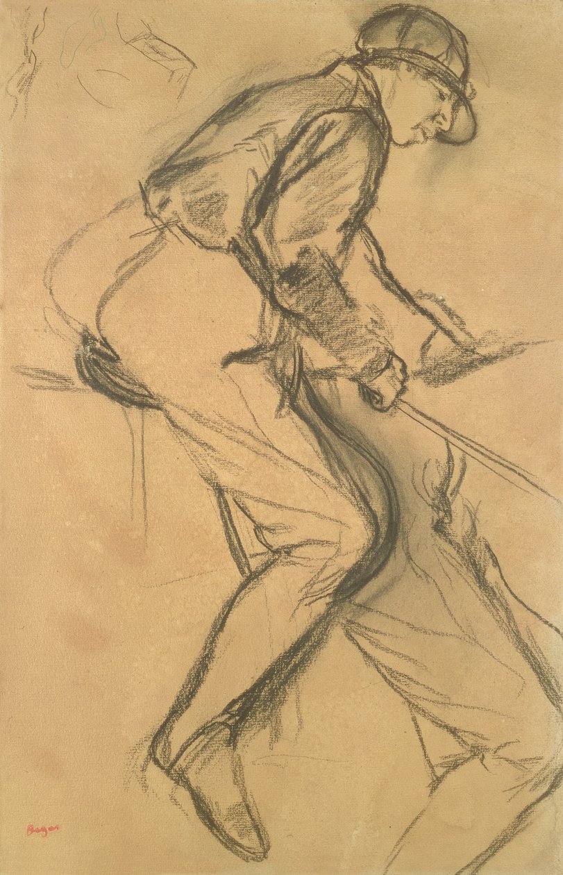 A Jockey by Edgar Degas