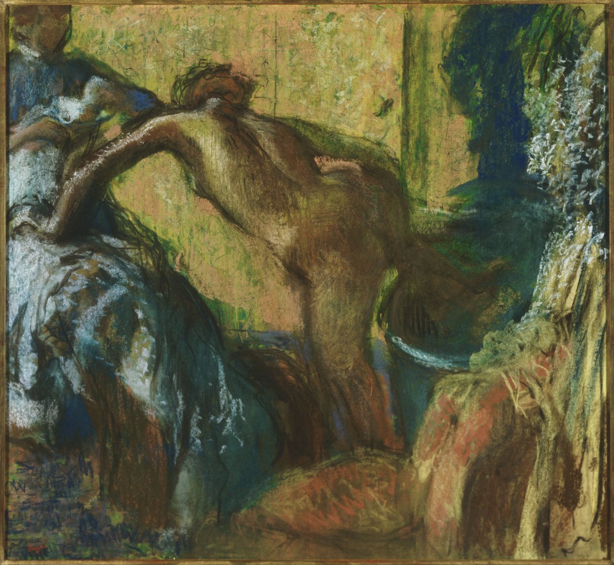 After the Bath by Edgar Degas