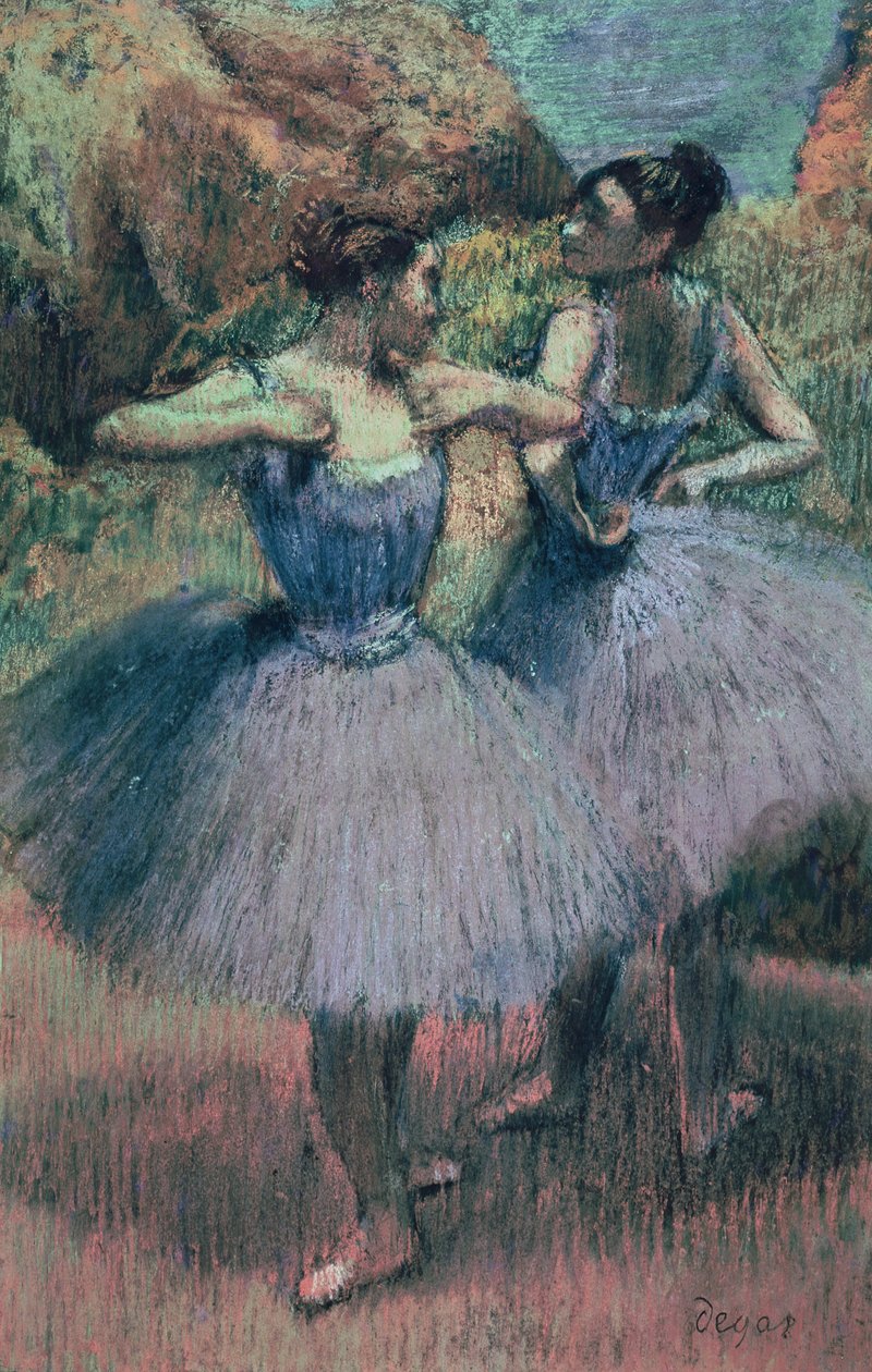 Dancers in Violet by Edgar Degas