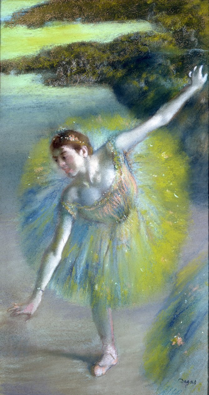 The Step on the Stage by Edgar Degas