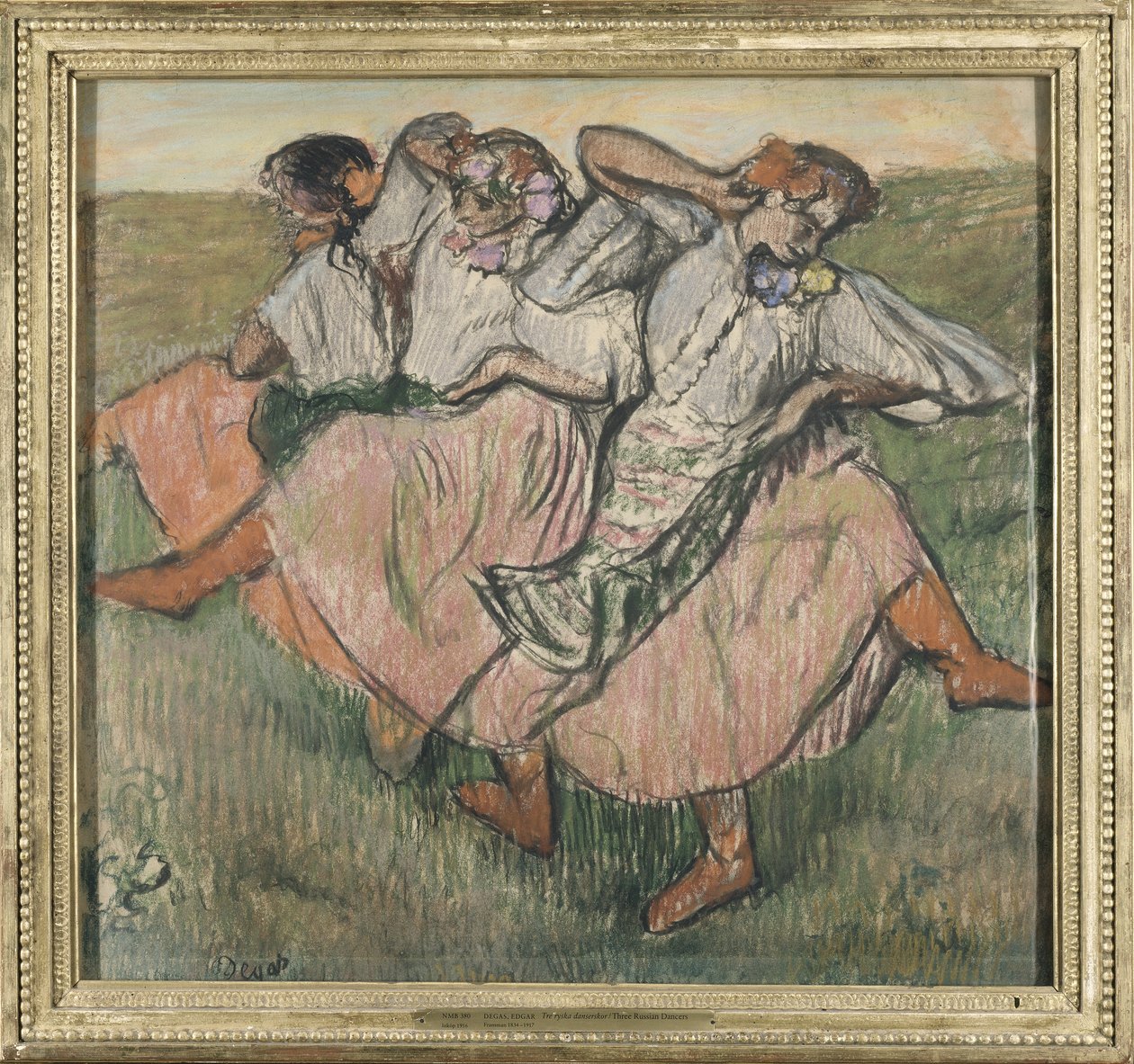Three Russian Dancers by Edgar Degas