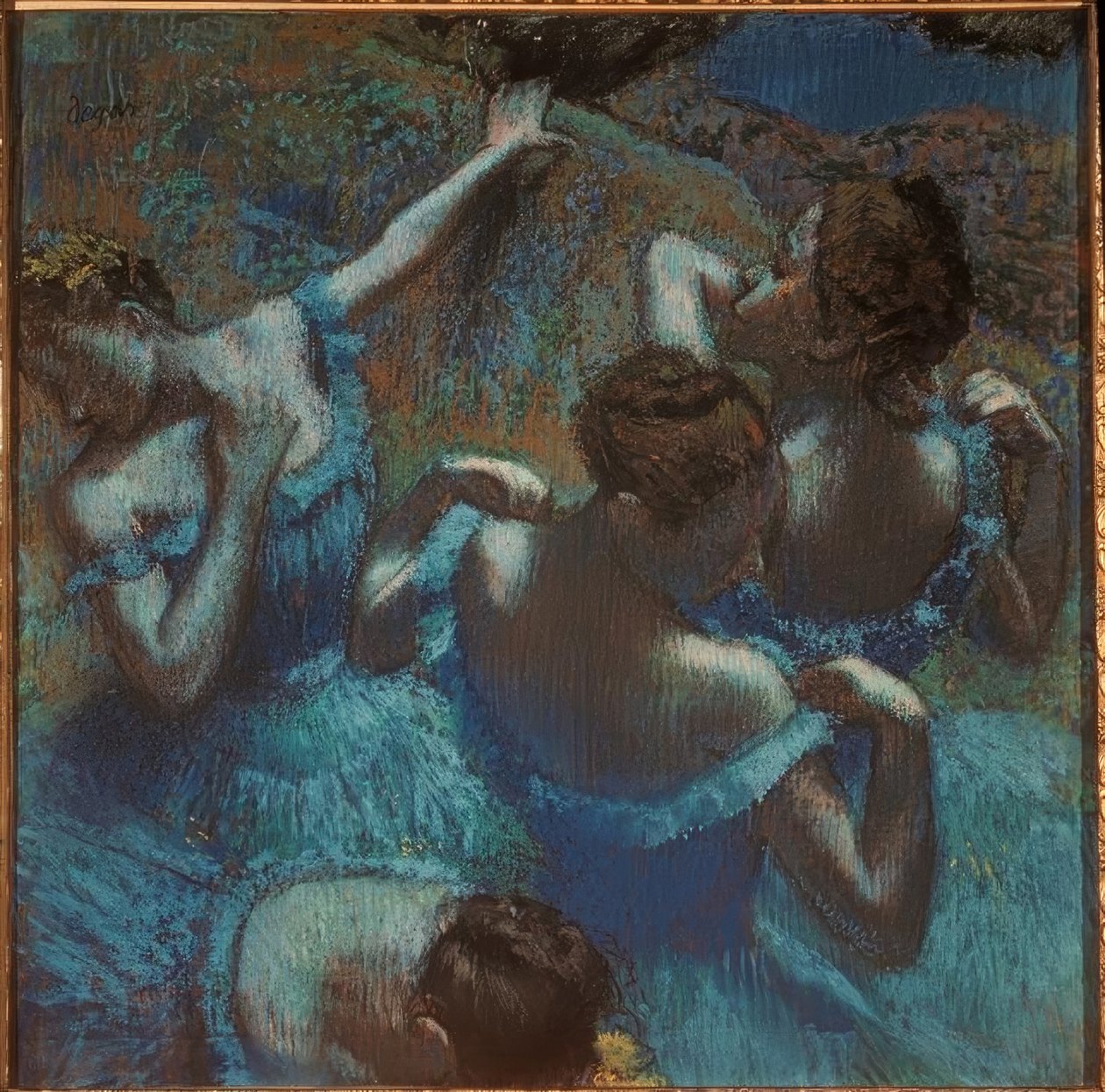 Dancers in Blue by Edgar Degas