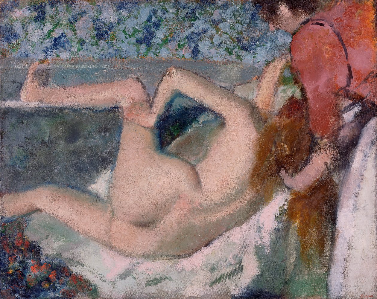 After the Bath by Edgar Degas