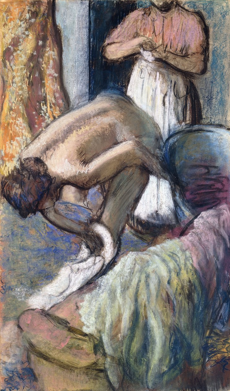 Breakfast after the Bath by Edgar Degas