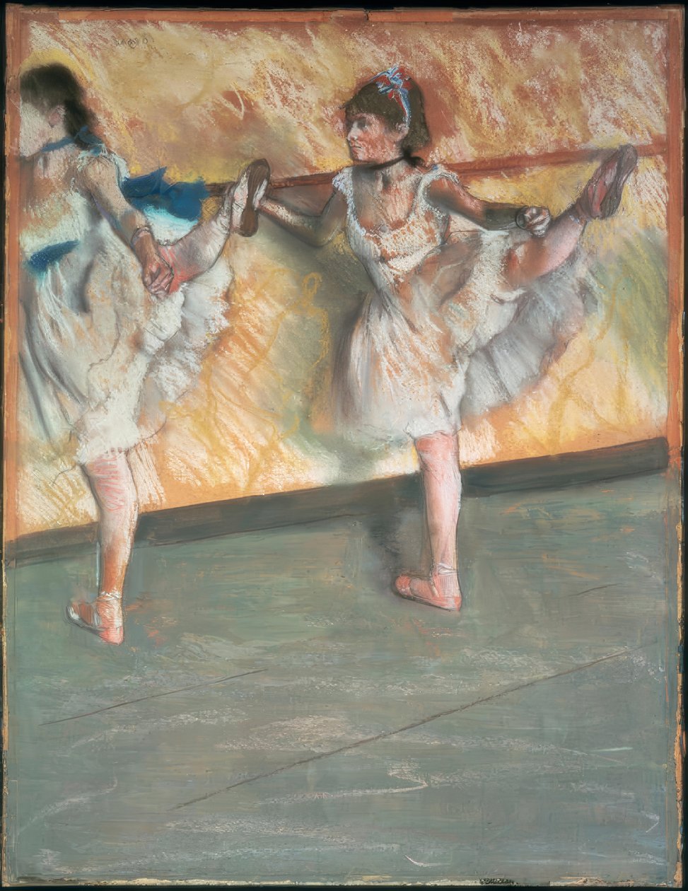 Dancers on the Barre by Edgar Degas