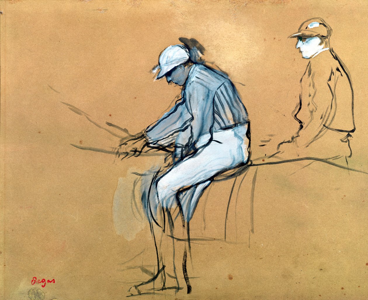 Jockeys by Edgar Degas