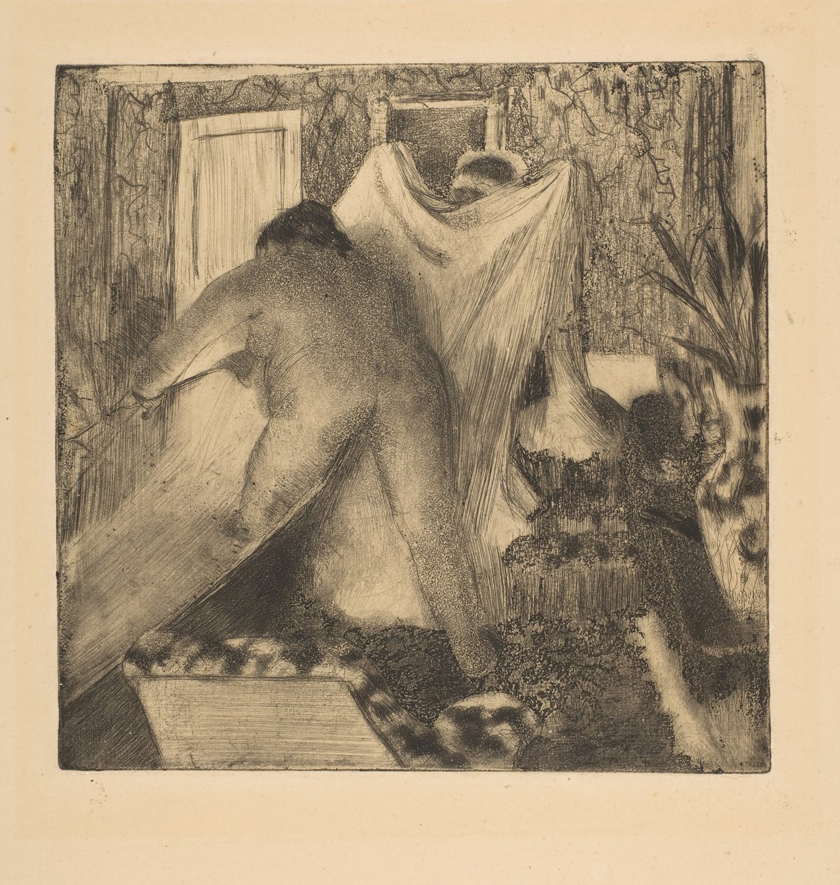 Leaving the Bath, 1879-80 by Edgar Degas