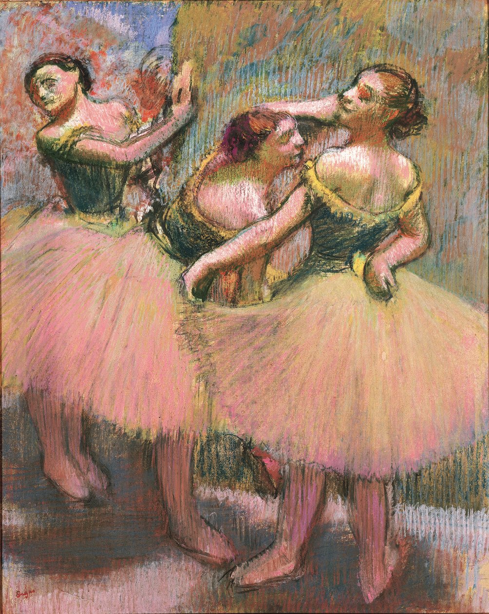 Three Dancers by Edgar Degas