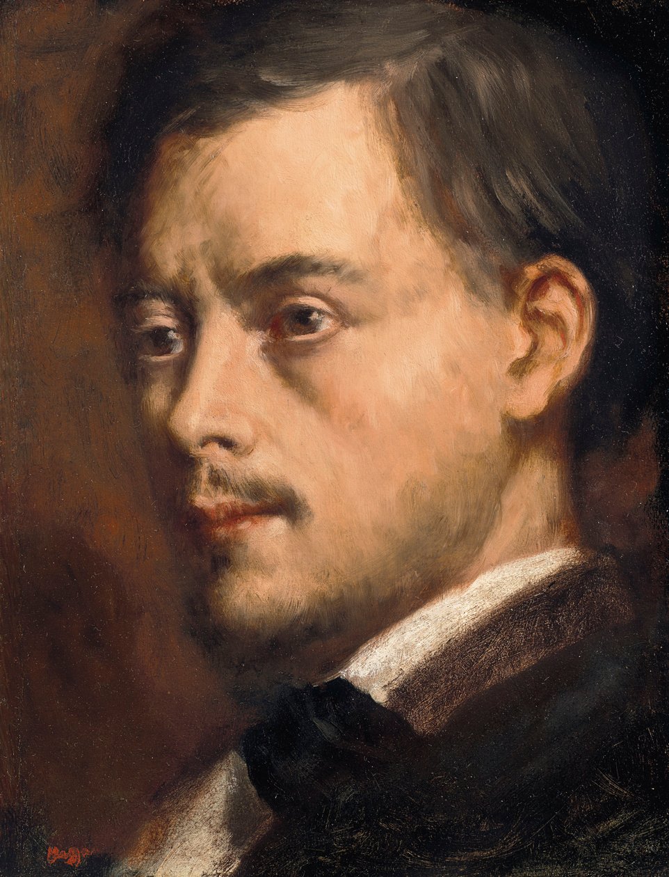 Head of a Man by Edgar Degas