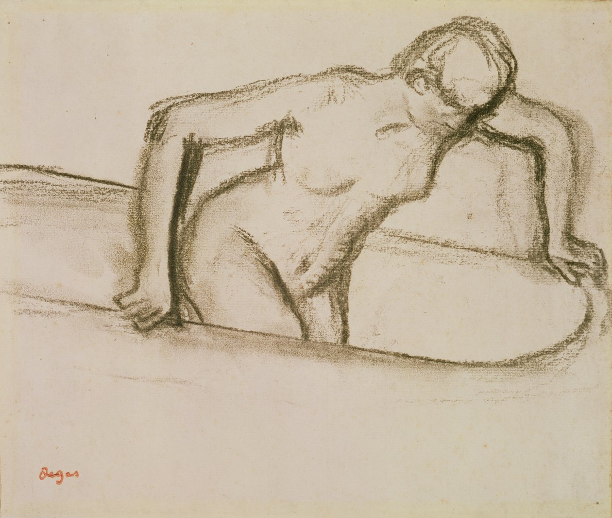 Woman in Tub by Edgar Degas