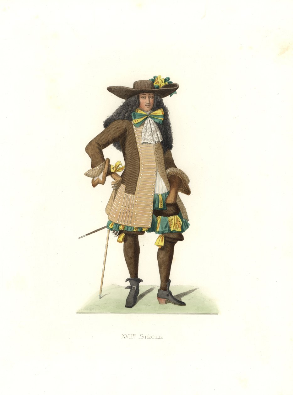 Gentleman in Ceremonial Garb by Edmond Lechevallier Chevignard