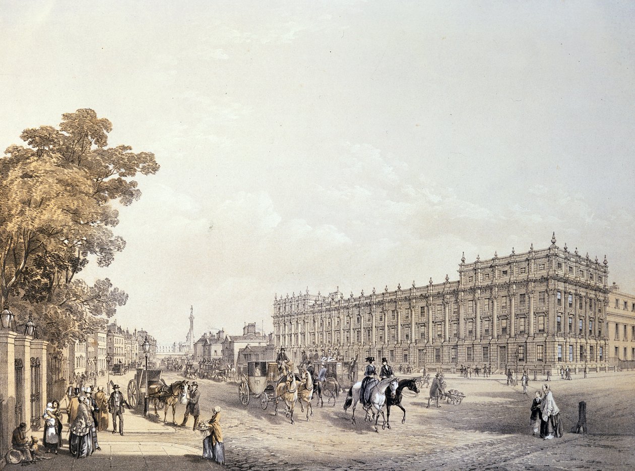 The Treasury, Whitehall, published by Lloyd Bros. and Co. 1852 by Edmund Walker