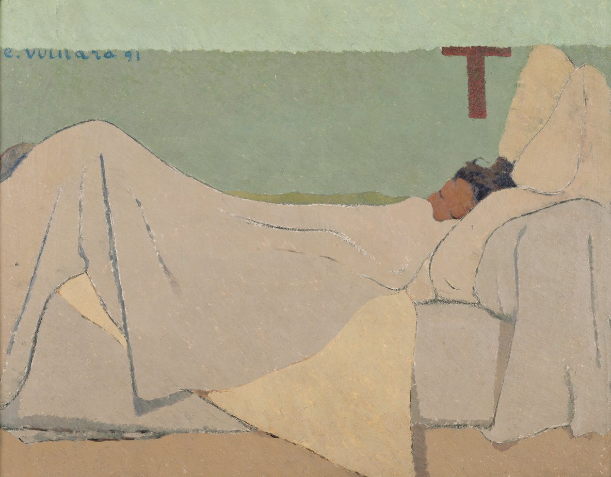 In Bed by Edouard Vuillard