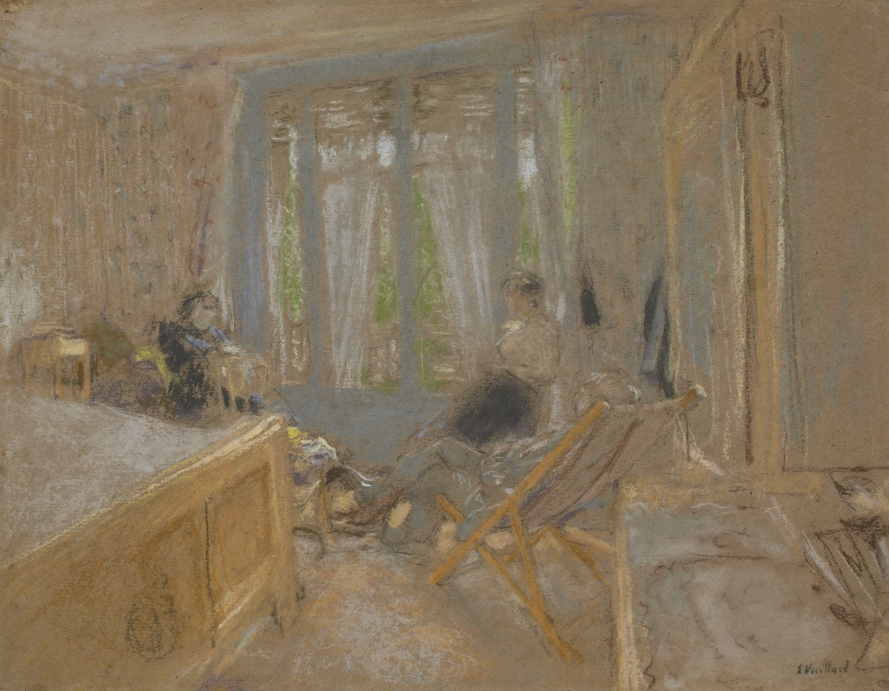 The Vuillard Family at the Closerie des Genêts by Edouard Vuillard