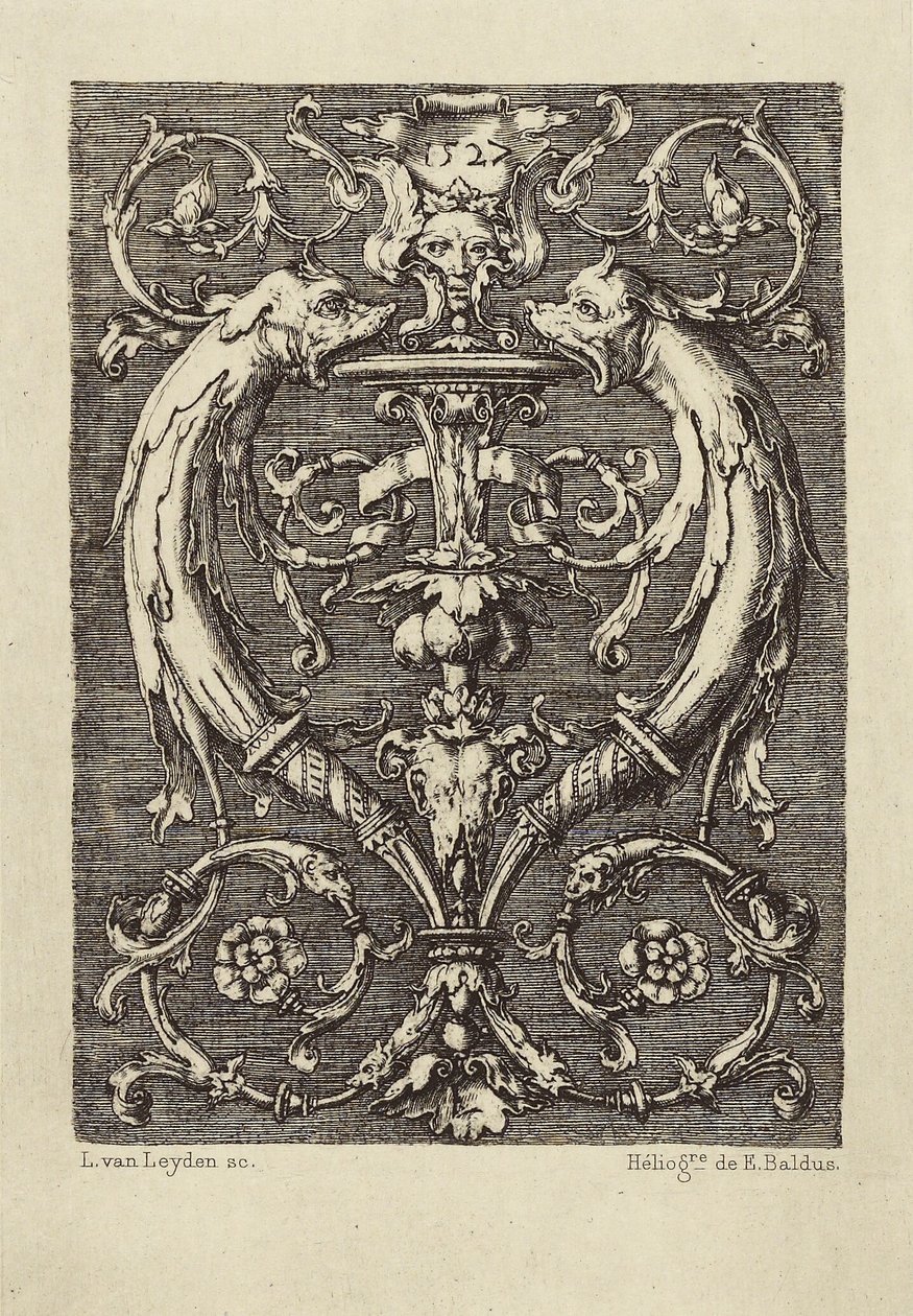 Design by Lucas van Leyden by Édouard Baldus