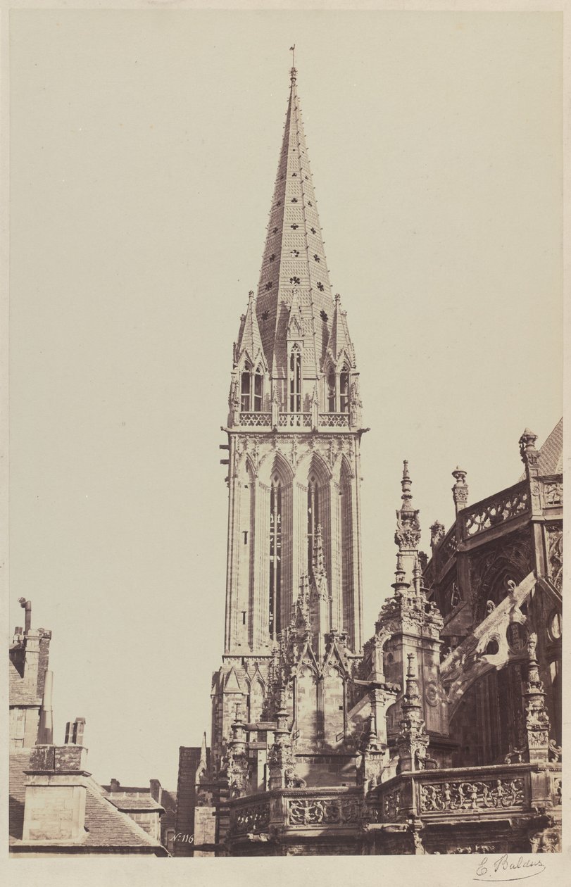 Church of Saint-Pierre, Caen by Edouard Denis Baldus