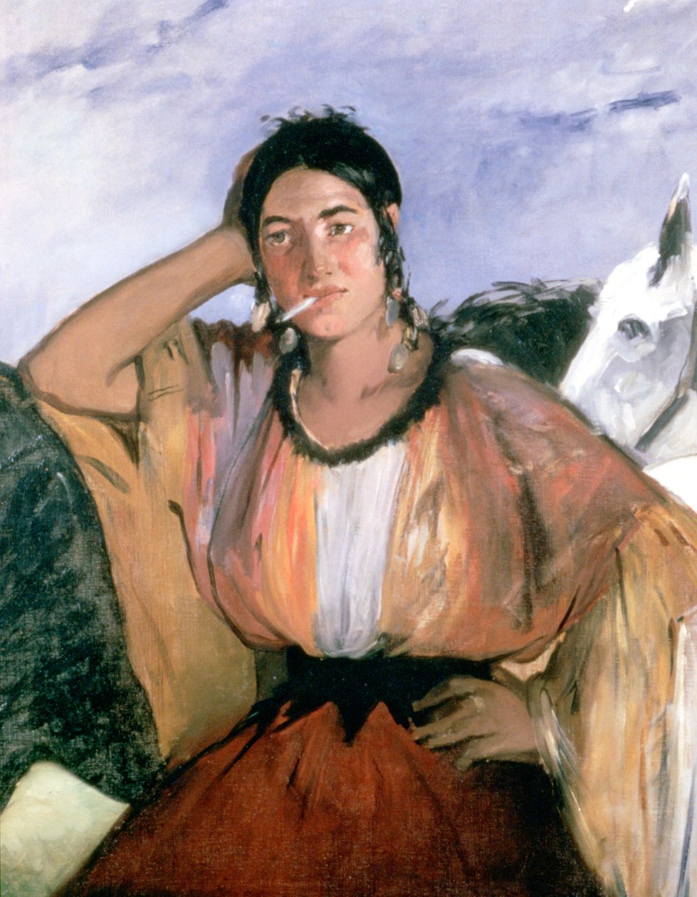 Gypsy with cigarette by Édouard Manet