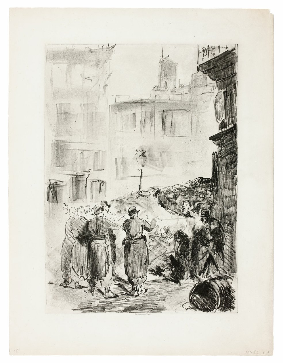 The Barricade by Édouard Manet