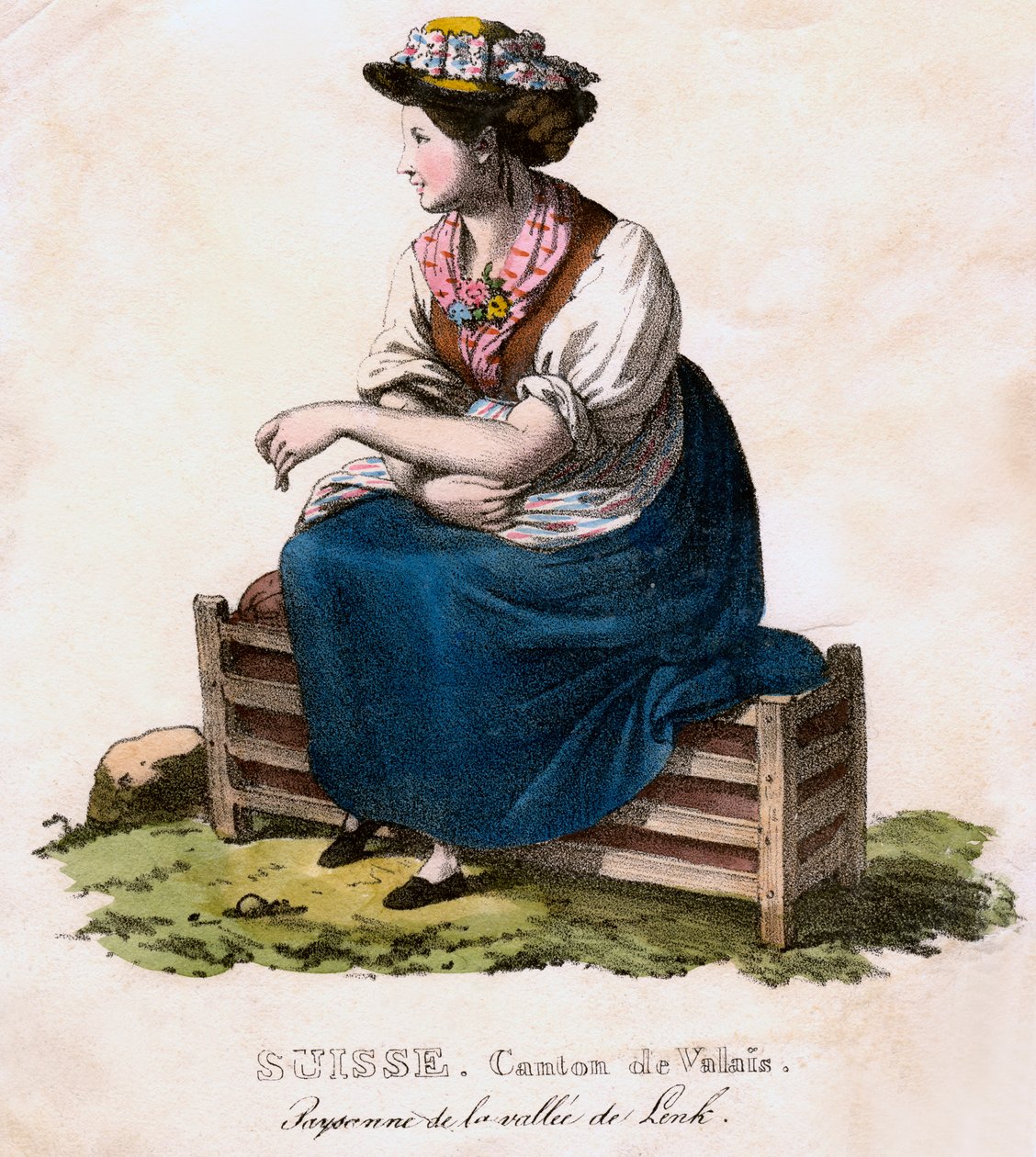 Swiss Woman by Edouard Pingret