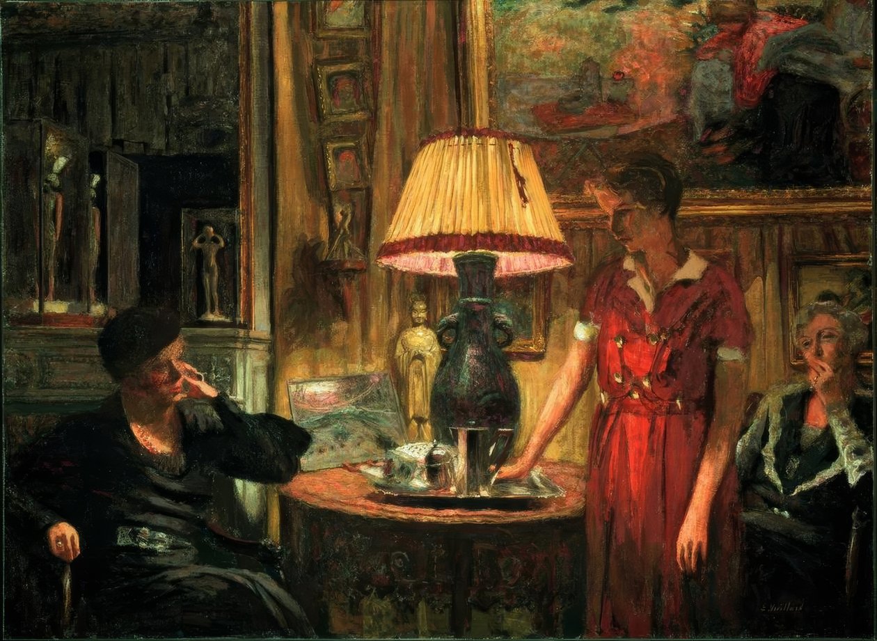 The Visit by Edouard Vuillard