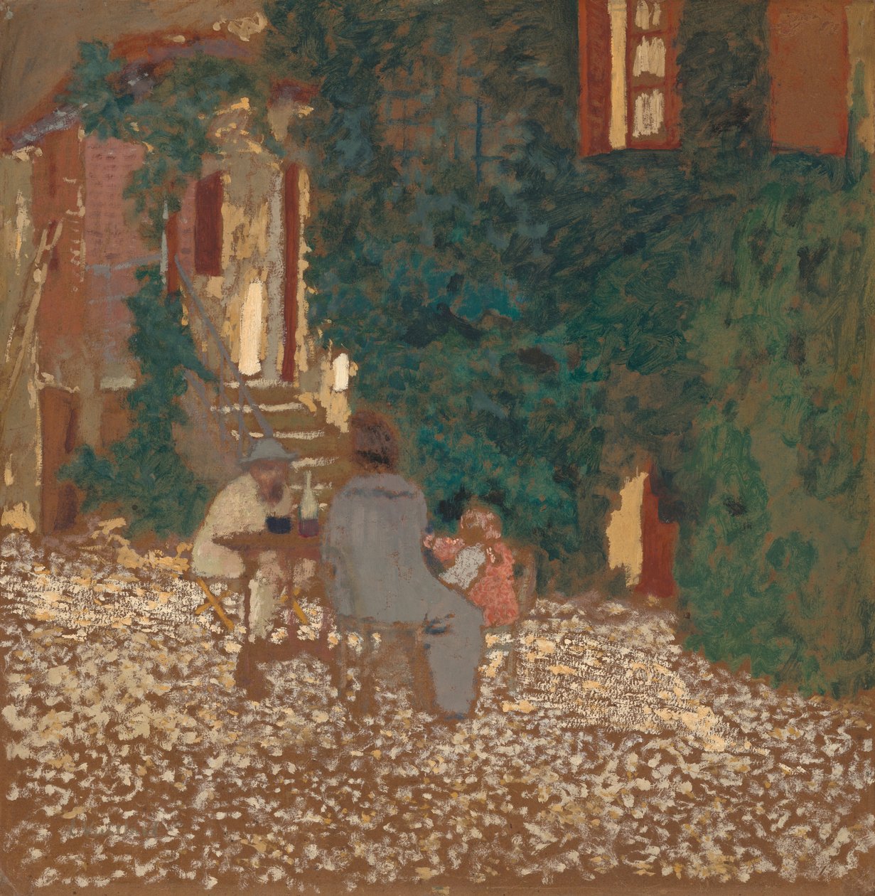 Repast in a Garden by Edouard Vuillard