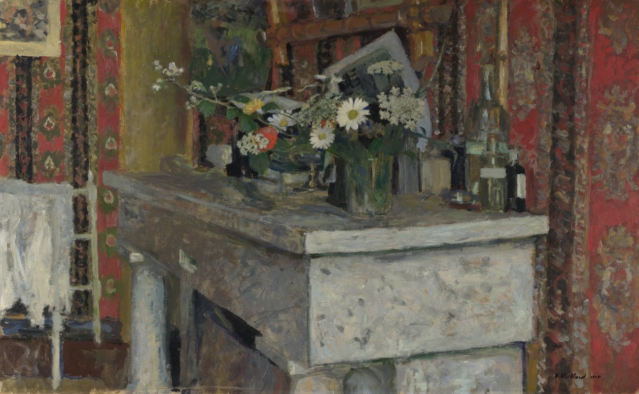 The Mantelpiece by Edouard Vuillard