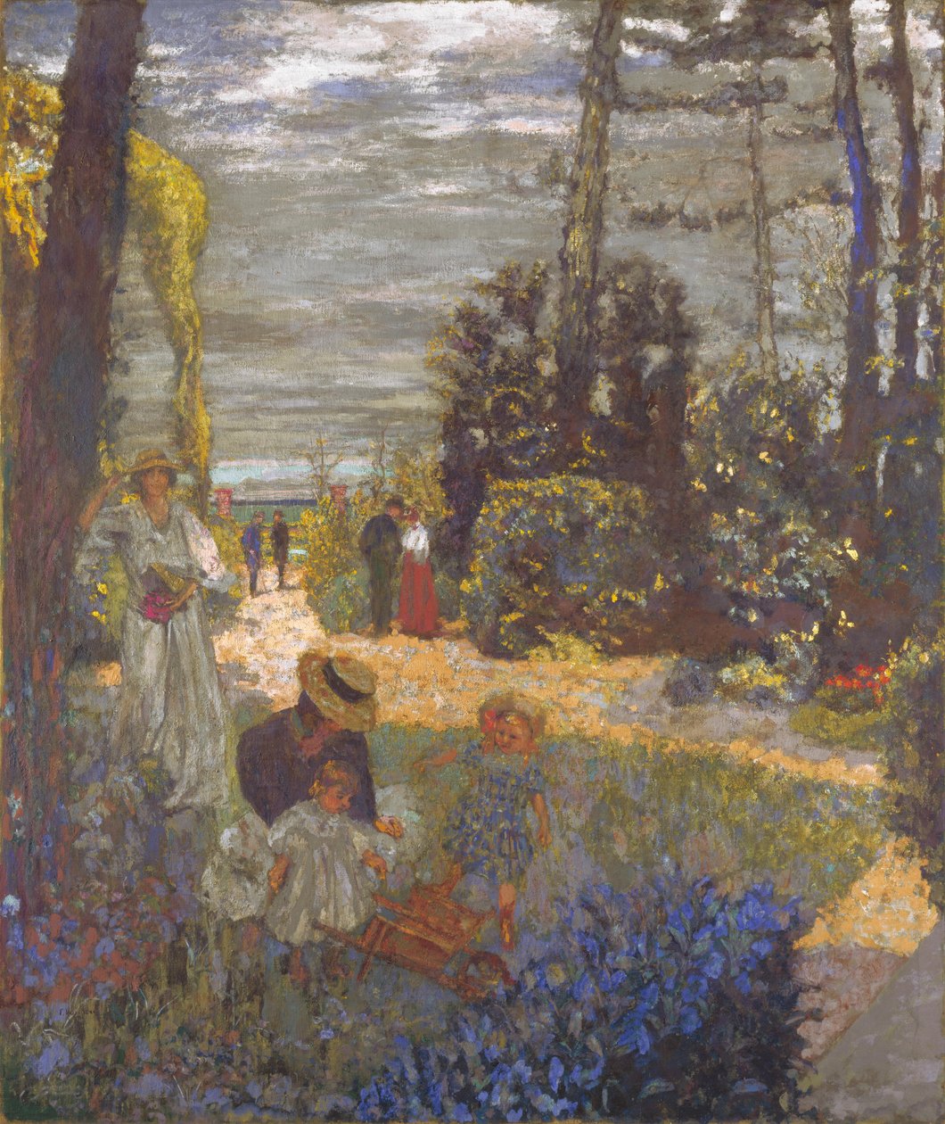 The Terrace at Vasouy, the Garden by Edouard Vuillard