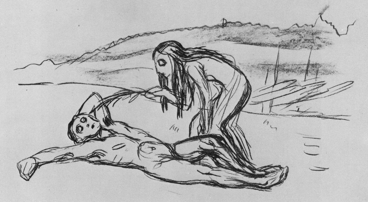 Alpha and Omega by Edvard Munch