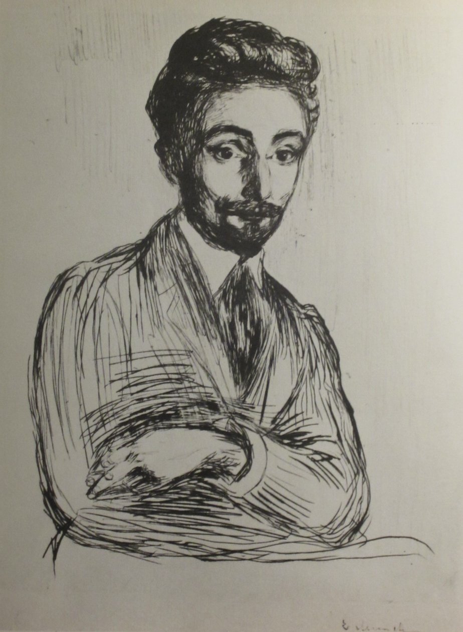 Portrait of Helge Rode by Edvard Munch