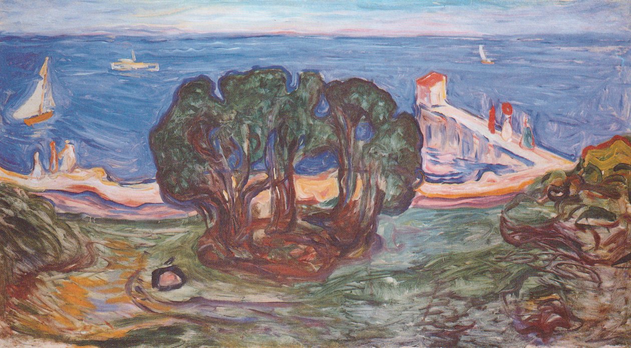 Trees by the Sea by Edvard Munch