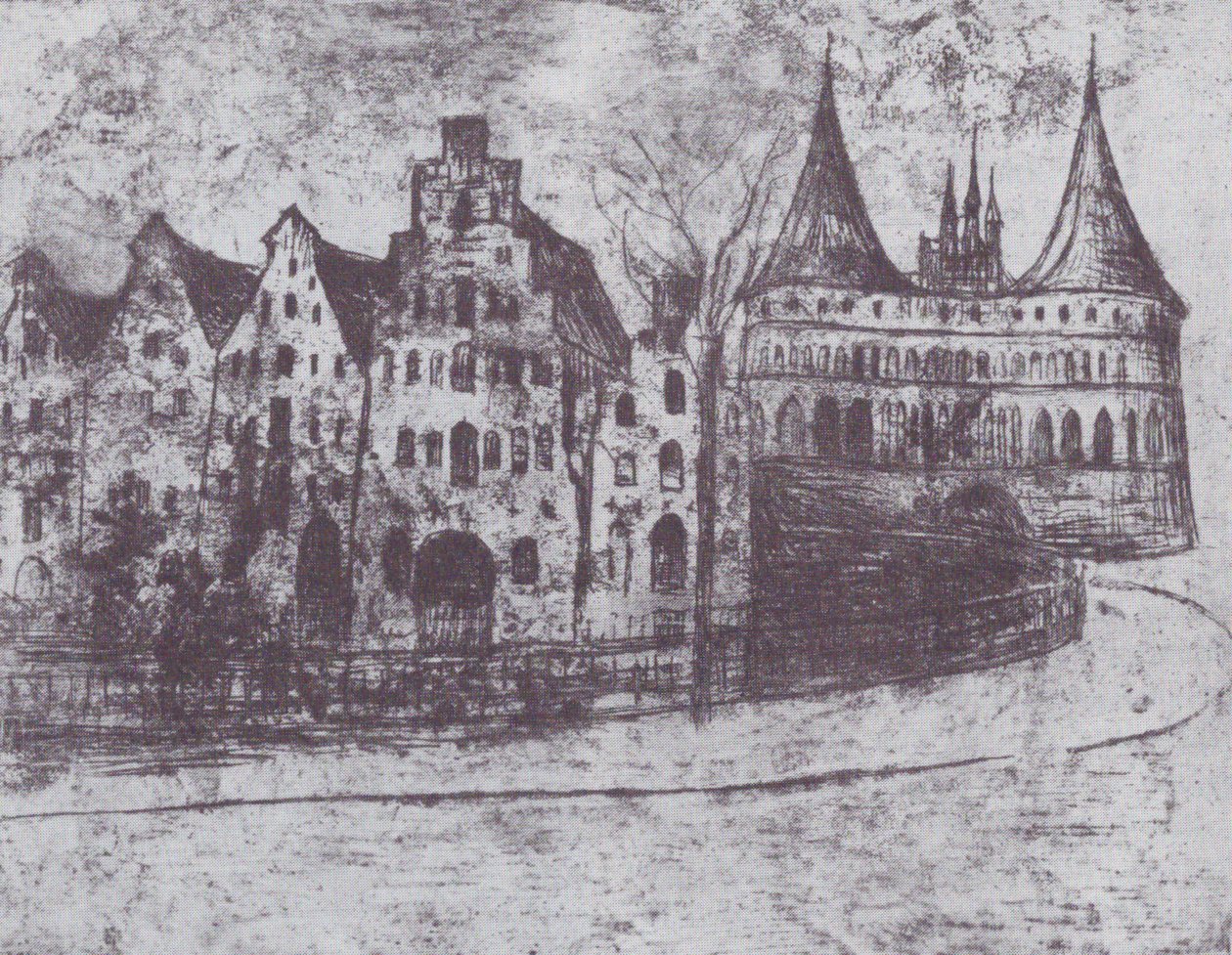 Lübeck by Edvard Munch