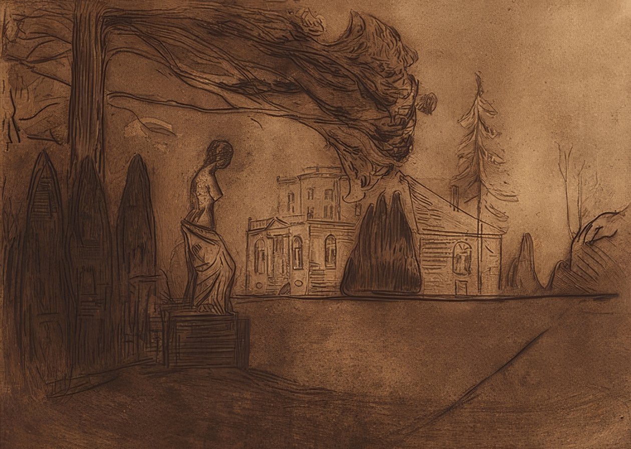 The Garden at Night by Edvard Munch