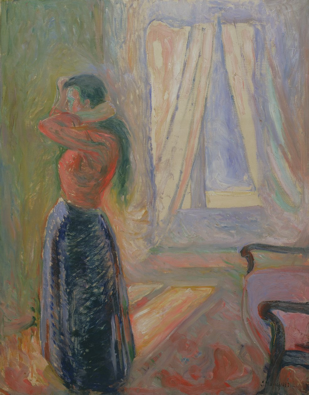 Woman at the Toilette by Edvard Munch