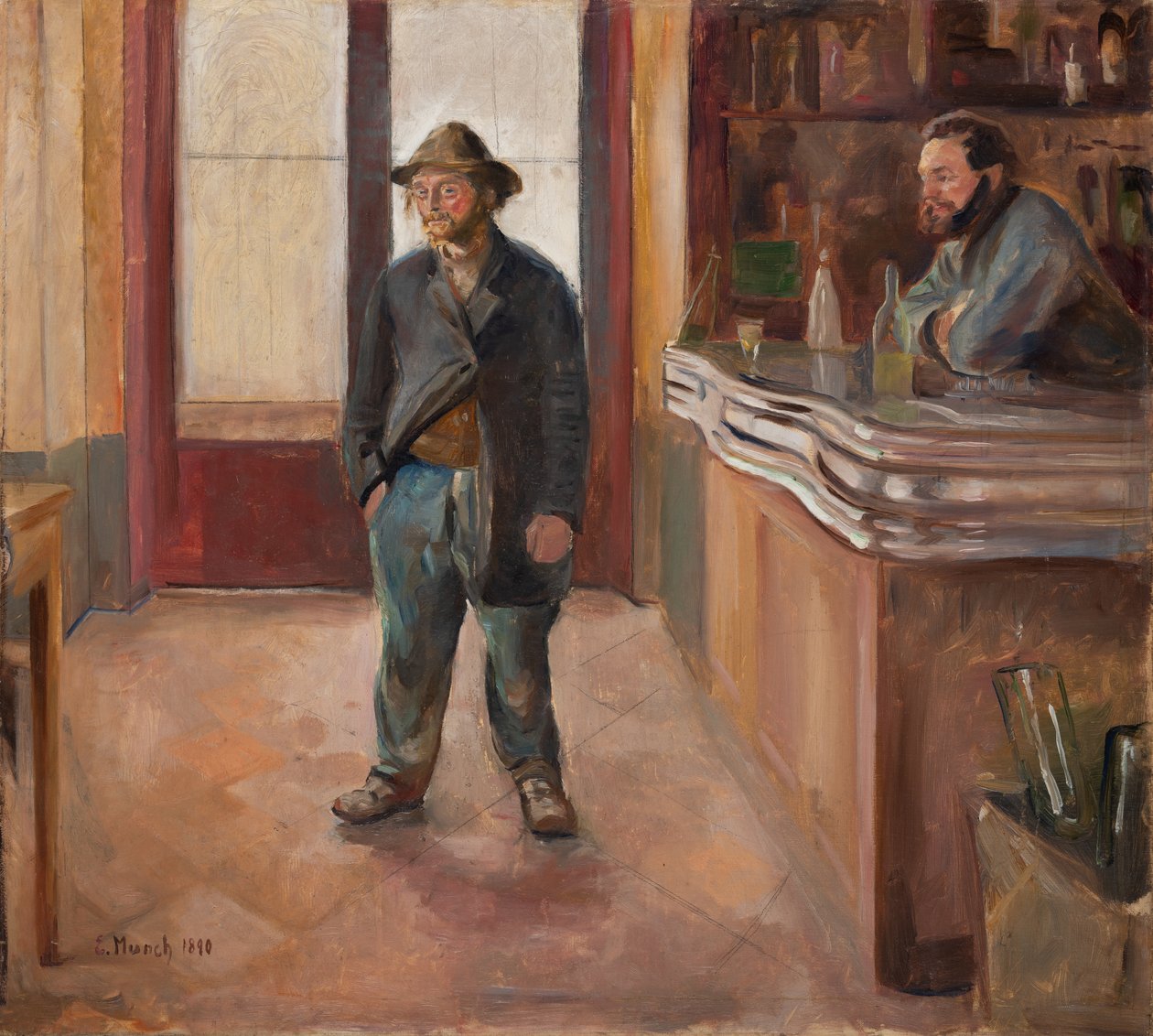In the Tavern by Edvard Munch