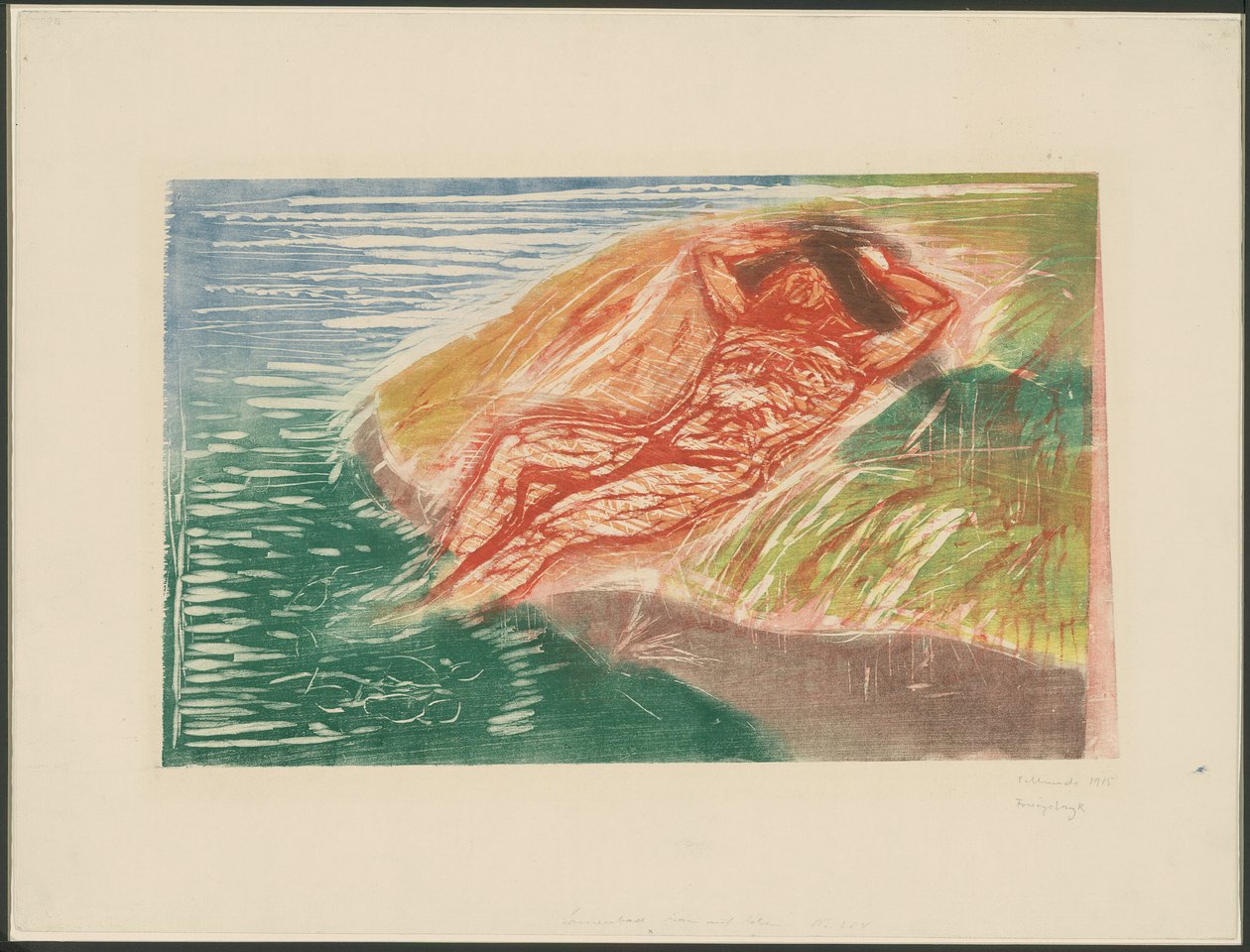 Sunbathing I by Edvard Munch