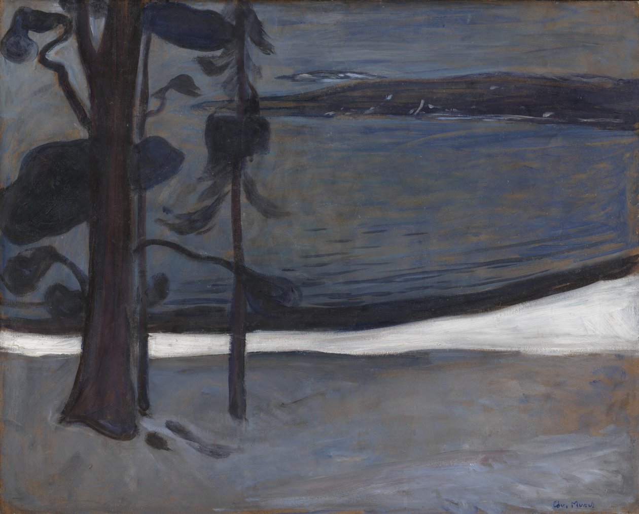 Winter in Nordstrand by Edvard Munch