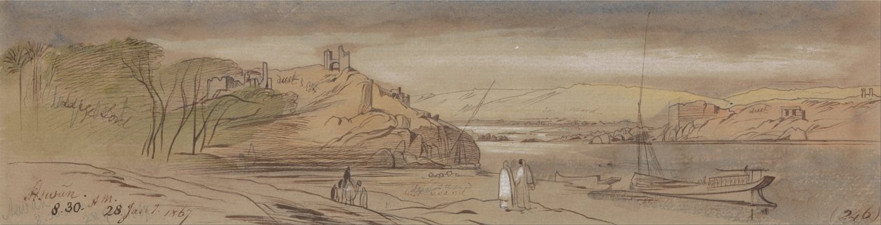 Aswan by Edward Lear