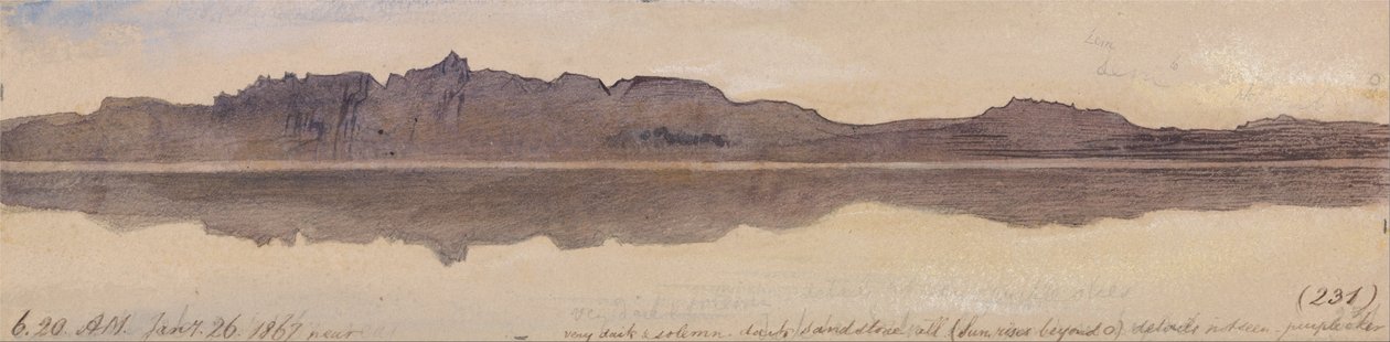 Dawn on the Nile by Edward Lear