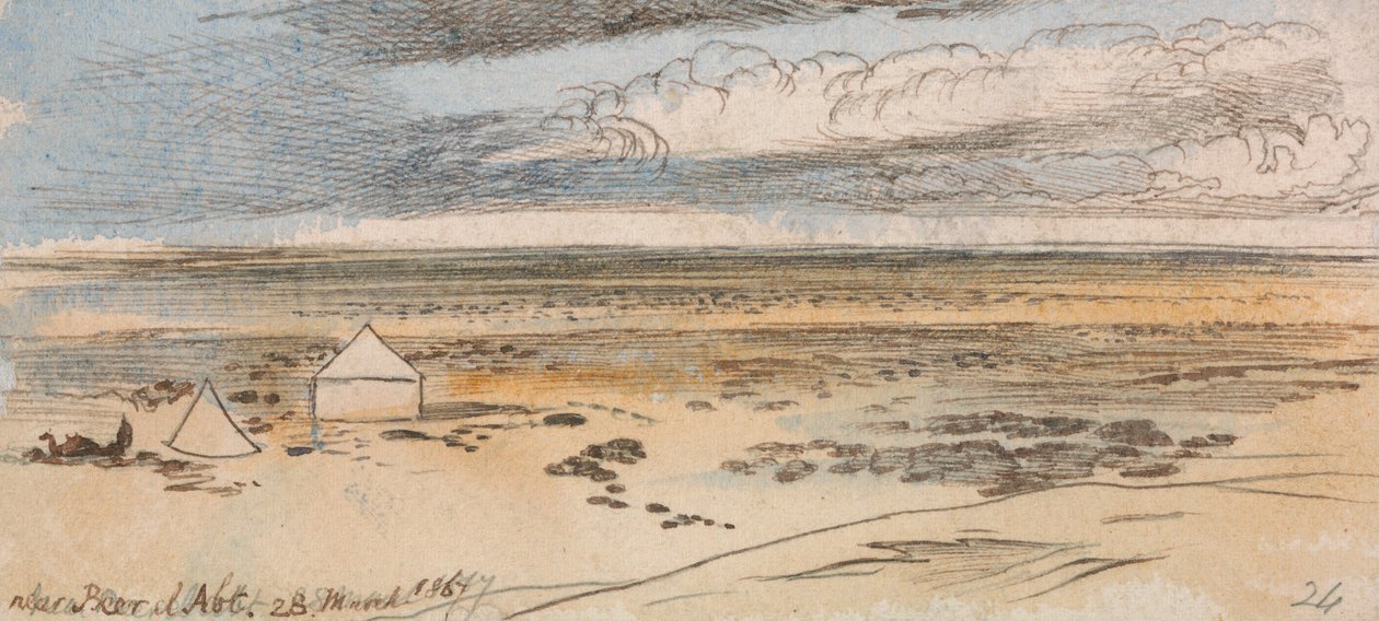 Near Beer El Abt by Edward Lear